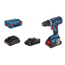 BOSCH GSB 18V-60 C smūginis gręžtuvas - suktuvas 2x4 Ah ProCore L-Boxx